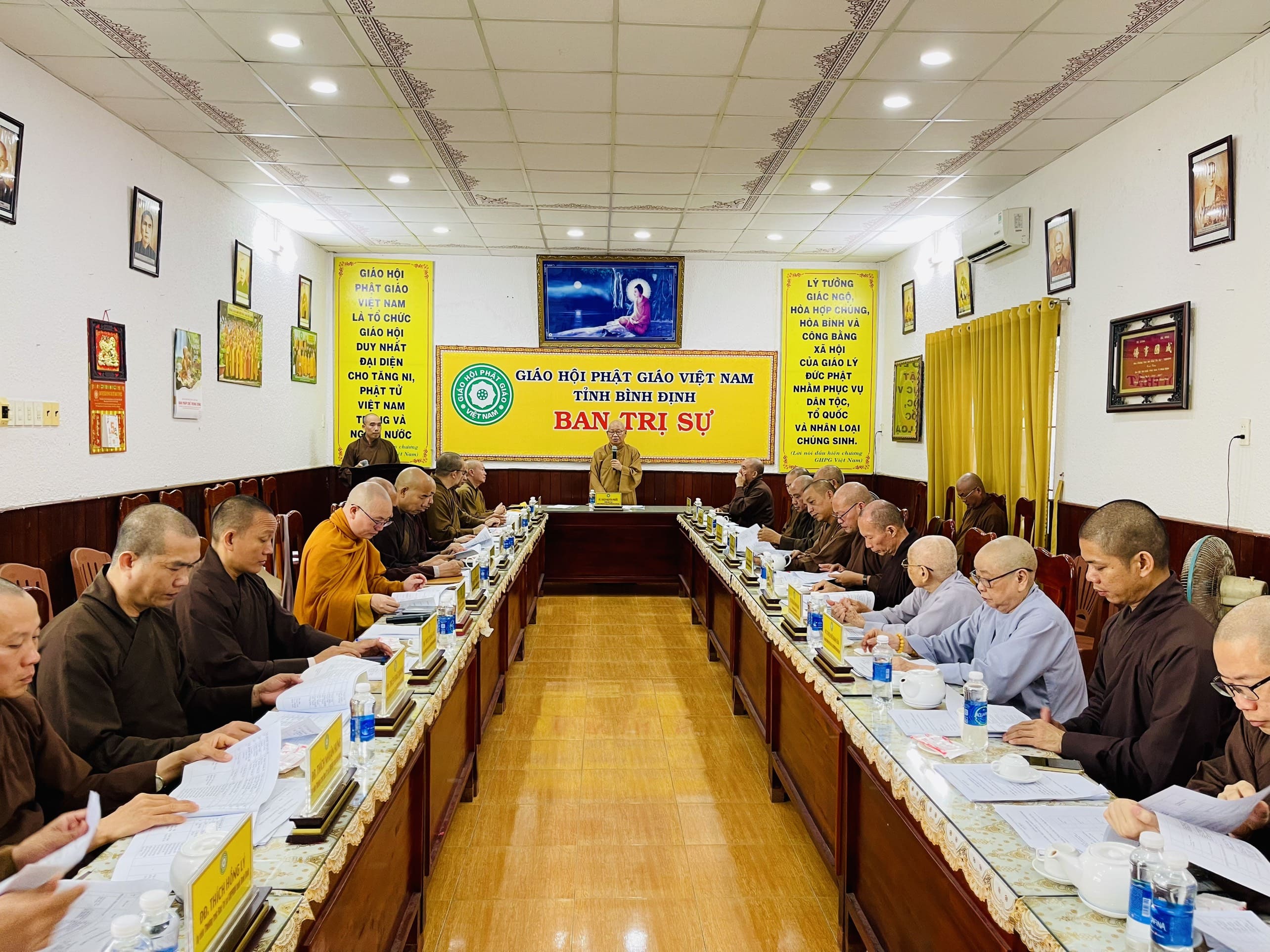 Ban Thường trực Ban Trị sự Phật giáo tỉnh họp triển khai thống kê tự viện